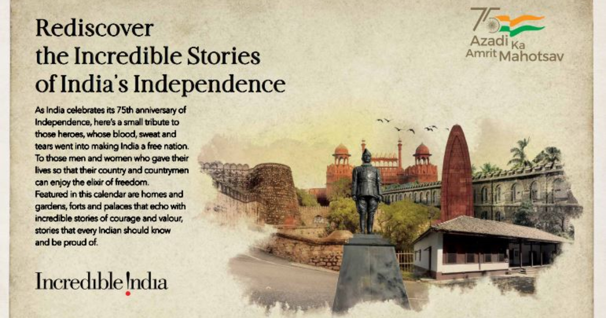Tourism Ministry launches digital calendar to showcase 'Incredible Stories of India's Independence'